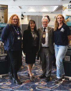 Claire Dale, Coventry’s Lord Mayor, Councillor Roger Bailey and Lady Mayoress, Pauline Venables and Jodie Cotterrell